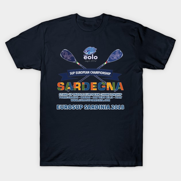 EuroSUP Sardinia 2018 T-Shirt by oristanoeventi